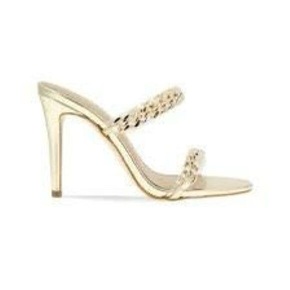 New! BCBGgeneration gold chained sandals Size 7.5 New, no box - Picture 2 of 5